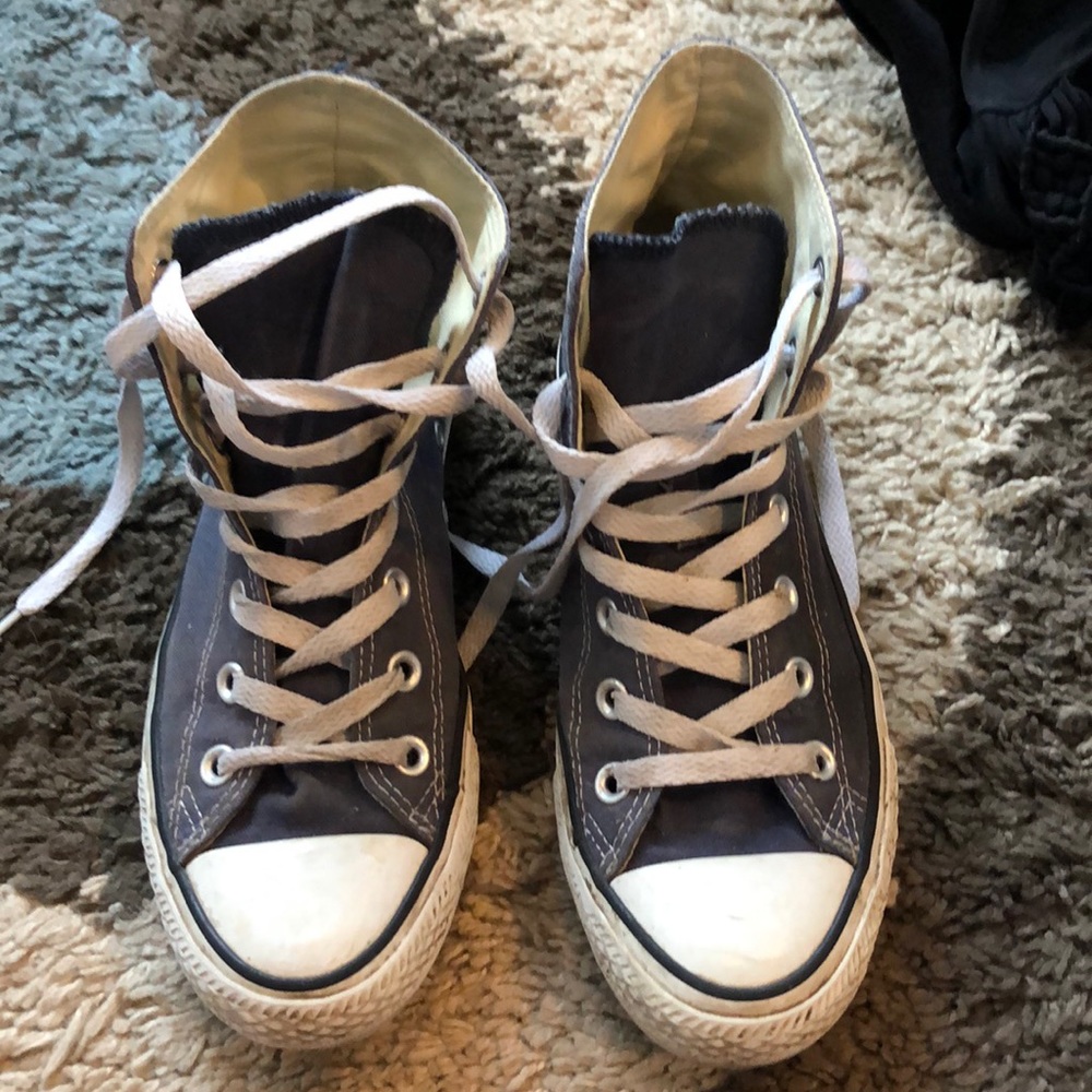 High Top Navy Converse Sneakers